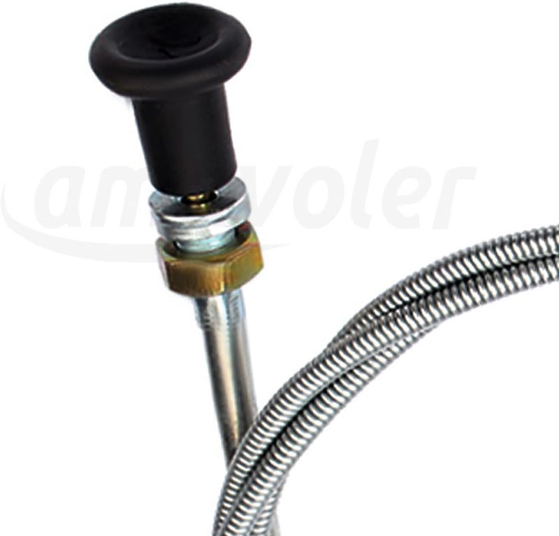 amavoler Carburetor Push Pull Choke Control Cable 96" Aftermarket Replacement Parts Compatible for Go Kart 60122 290835 Lawn Tractor Mower Bike Universal. - Image 2